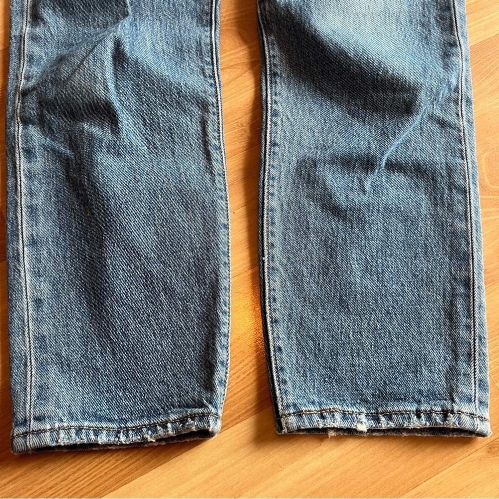 Levi’s Premium Wedgie Straight Jeans Size 27 Blue High Rise Button Fly - Picture 13 of 17